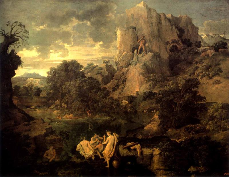 Landscape with Hercules and Cacus, Nicolas Poussin